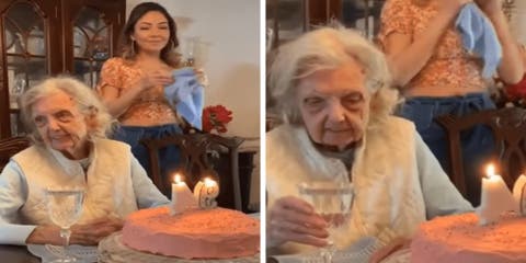 Las palabras de una abuela de 94 años tras cantarle cumpleaños desconcertaron a todos