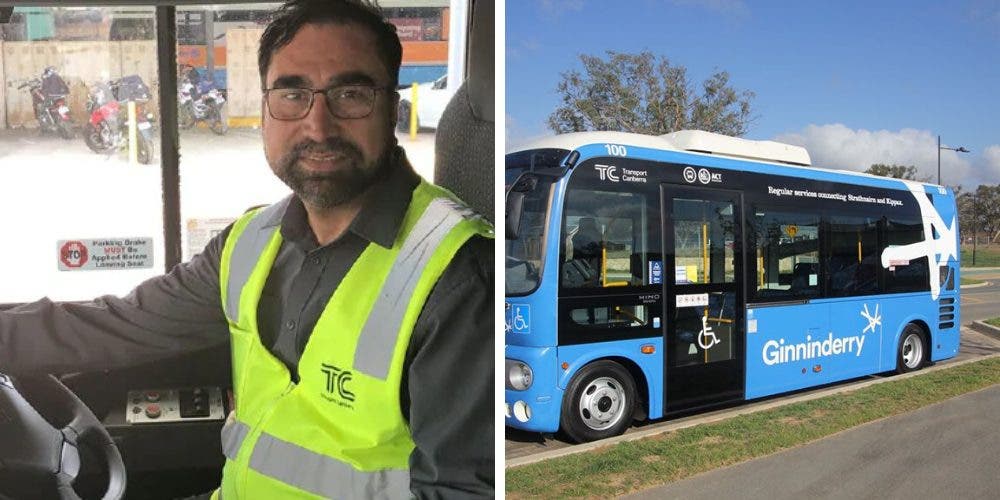 Un aterrado niño le pide ayuda al conductor del autobús mientras era buscado por sus padres