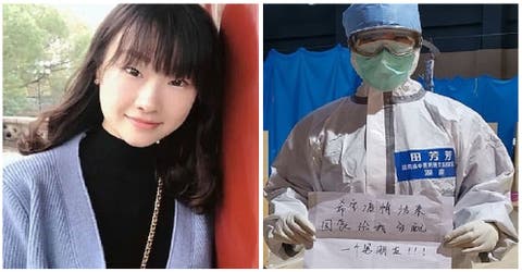 El mensaje viral de una enfermera china que pide un novio como recompensa por su labor