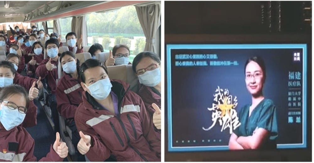 Muestran el rostro de los héroes que lucharon contra el coronavirus en un emotivo homenaje