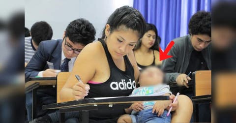 «Es una falta de respeto»– Juzgan a la joven que fue al examen de admisión con su hijo en brazos