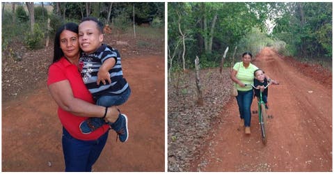 Aunque la juzgan, ha recorrido 6 mil kilómetros para llevar a su hijo con enanismo a clases