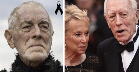 La esposa del actor Max Von Sydow anuncia su fallecimiento con un emotivo mensaje