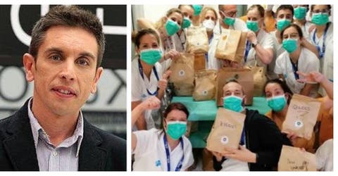 «Vivo al lado del hospital”–Ofrece su comida para el personal sanitario y crea una campaña viral