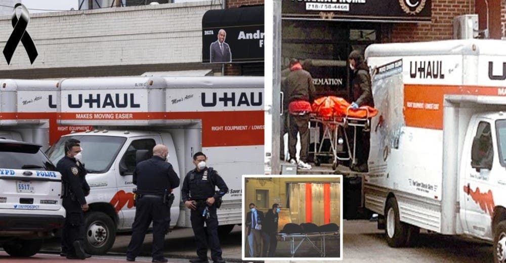 Hallan decenas de cadáveres dentro de varios camiones de mudanza tras las quejas de los vecinos Hallan decenas de cadáveres dentro de varios camiones de mudanza tras las quejas de los vecinos