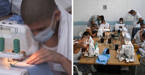 El vídeo de decenas de prisioneros fabricando mascarillas – «Queremos enmendar los errores»