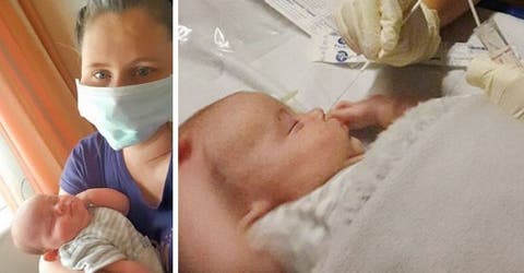 Habla la madre del bebé de 10 semanas que lucha por sobrevivir al coronavirus en el hospital