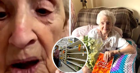 Una abuelita de 92 años graba un vídeo para suplicar ayuda ante el desabastecimiento de comida