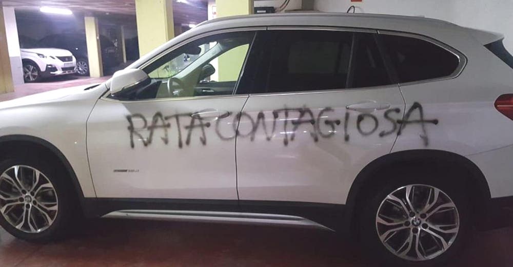 «Rata contagiosa”- Una médica encuentra un mensaje en su auto antes de salir a trabajar «Rata contagiosa”- Una médica encuentra un mensaje en su auto antes de salir a trabajar