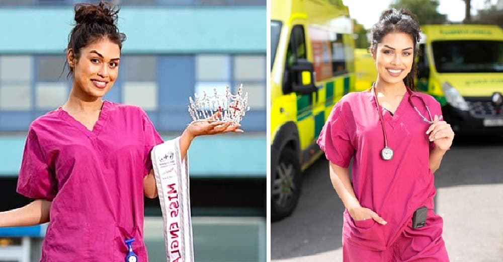 Abandonó su corona de reina de belleza para ejercer la medicina y luchar contra el COVID-19