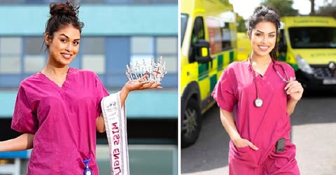 Abandonó su corona de reina de belleza para ejercer la medicina y luchar contra el COVID-19