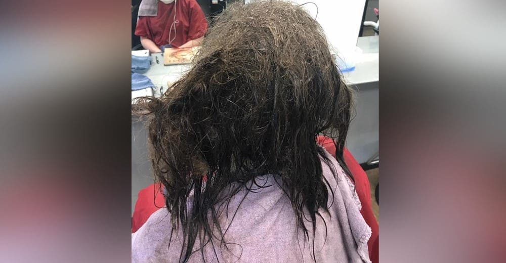 Acude a la peluquería para que le rapara el pelo porque no tenía ánimos de peinarse Acude a la peluquería para que le rapara el pelo porque no tenía ánimos de peinarse