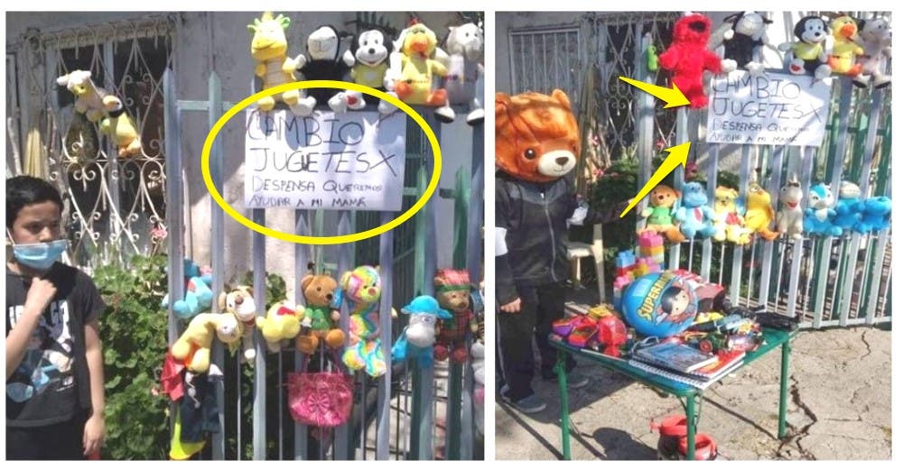 «Cambio mis juguetes por comida» – La súplica de un niño en la cuarentena para ayudar a su mamá