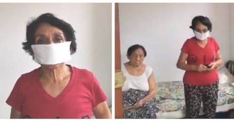 Una mujer y su madre de 90 años piden entre lágrimas que no las echen a la calle y alimentos