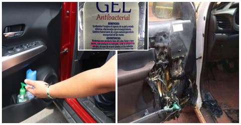 El bulo sobre el peligro de dejar los geles de manos en los autos calientes–¿Realmente explotan?