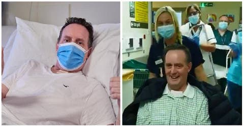 “Mi corazón se paró 2 veces”– Sobrevive de milagro al COVID-19 y muestran cómo sale del hospital