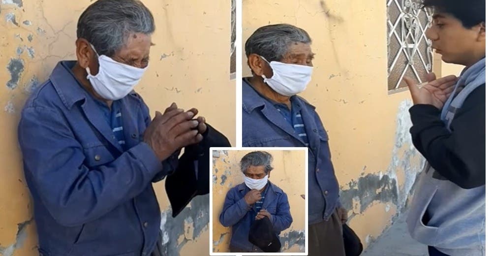 Llora desconsolado después de que lo engañaran para robarle el dinero que tenía para sobrevivir Llora desconsolado después de que lo engañaran para robarle el dinero que tenía para sobrevivir