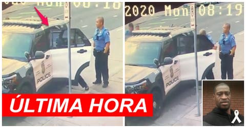 Difunden un nuevo video de la reacción de los policías contra George Floyd antes de ser reducido