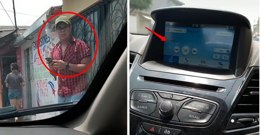 Habla con su amante y su esposa escucha todo desde el interior de su auto