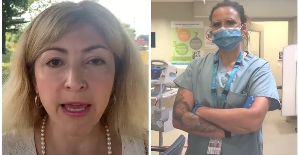 Se enfurece al ser rechazada en el hospital por no usar mascarilla