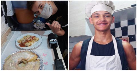 El joven que se hizo viral con sus sencillos platos recibe ayuda para estudiar y ser chef