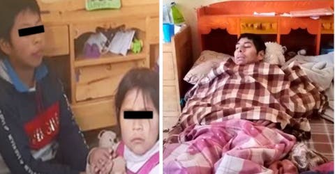 Dos hermanitos de 3 y 10 años se quedan solos con su padre parapléjico y piden ayuda