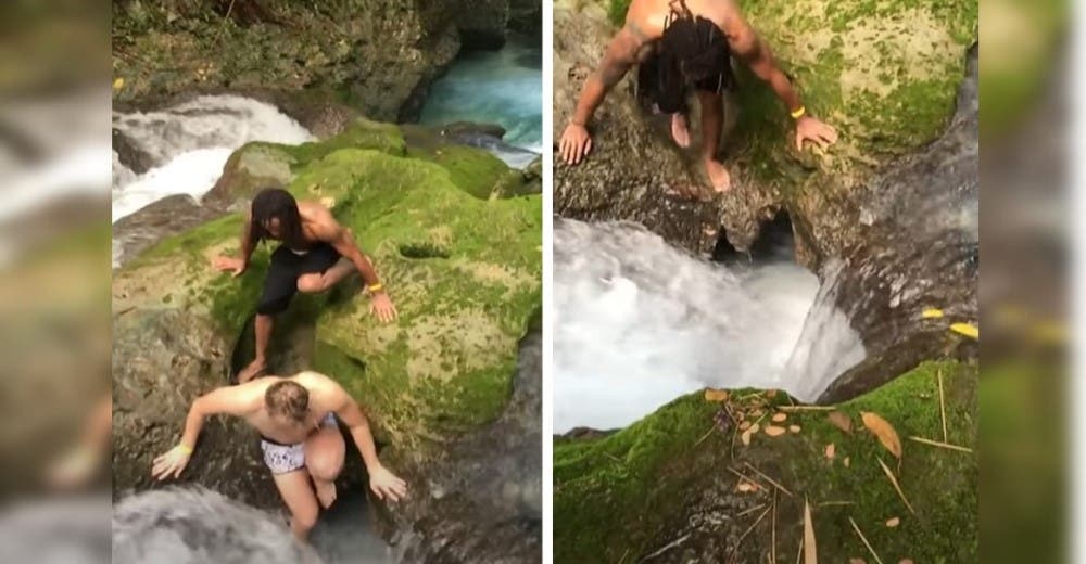 Queda grabado el momento en el que 2 turistas desaparecen tras precipitarse por una cascada Queda grabado el momento en el que 2 turistas desaparecen tras precipitarse por una cascada