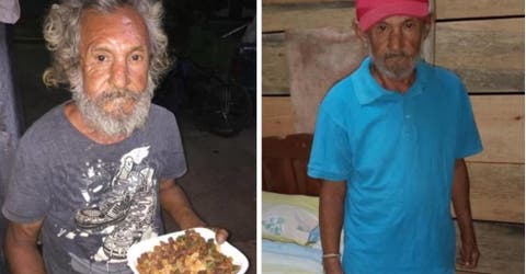 Construyen una casa para el abuelo sin hogar que humillaron dándole comida de perro