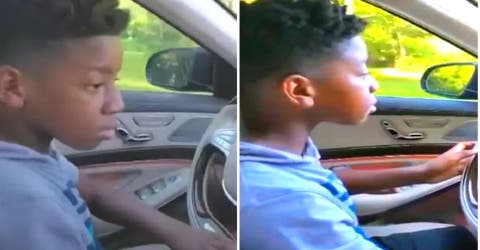Un niño se atreve a conducir un auto en su lucha desesperada por salvar a su abuelita