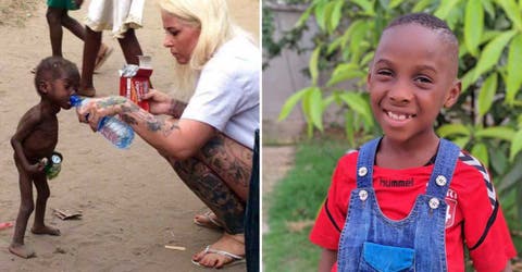 La enfermera que emocionó al mundo adoptando a un niño abandonado comparte fotos 4 años después