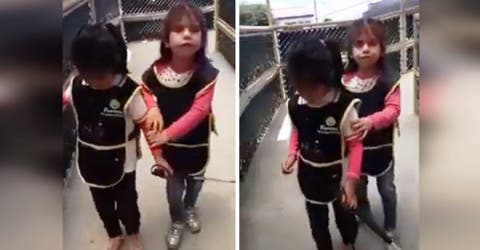 El video de una niña ciega de 5 años guiando a su amiga no vidente conmueve al mundo