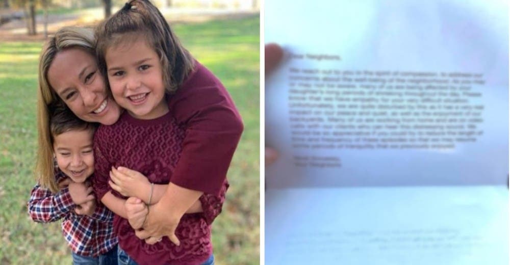 Reciben una carta de los vecinos quejándose de su hija autista de 6 años que los deja indignados