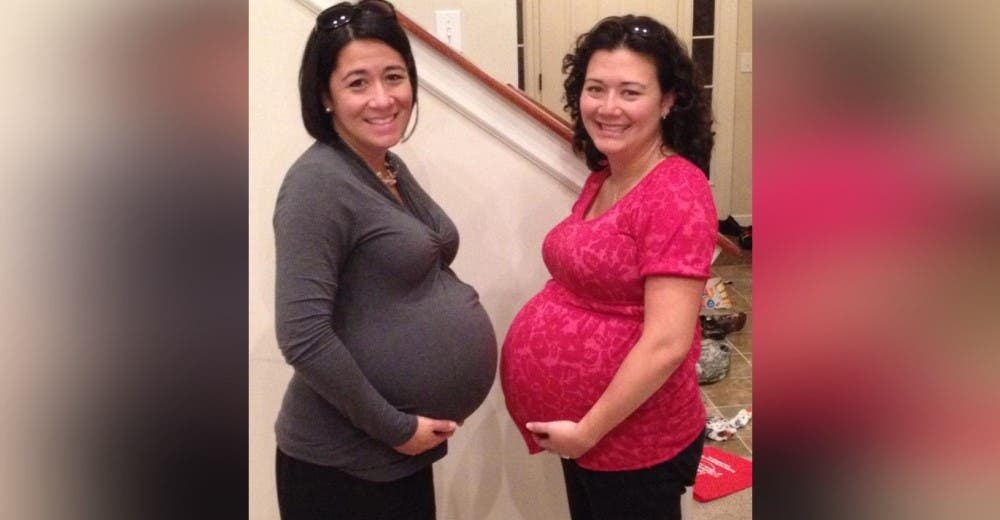 Dos hermanas esperan mellizos del mismo hombre y dan a luz el mismo día
