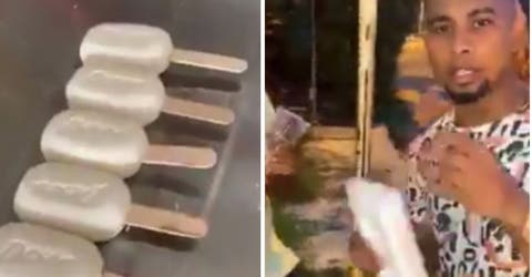 Acusan a un influencer por hacer paletas de jabón para regalárselas a adultos mayores en la calle