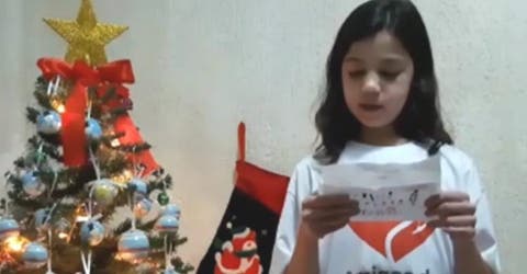 Responden la carta de una niña de 11 años que pidió en Navidad curar su corazón enfermo