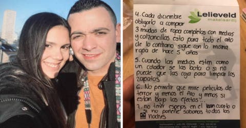 Su suegra le deja una lista de indicaciones tras mudarse con su novio– «No acepto devoluciones»