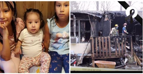 La casa rodante de una humilde madre se incendia mientras dormía y muere junto a sus 3 niñas