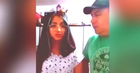 Un padre interrumpe la grabación del «sugerente» baile de su hija y la obliga a pedir perdón