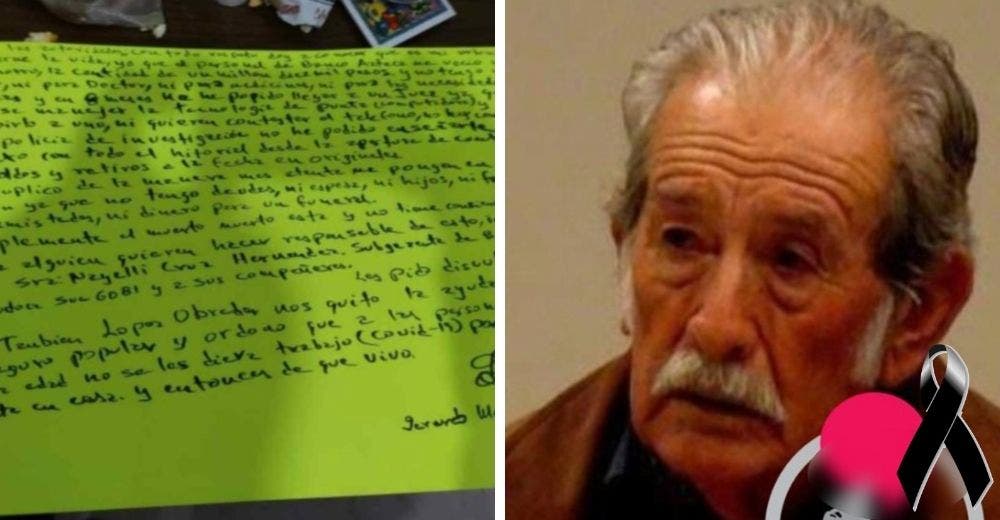 Deja una carta contando que perdió las ganas de vivir desde que le robaron todos sus ahorros