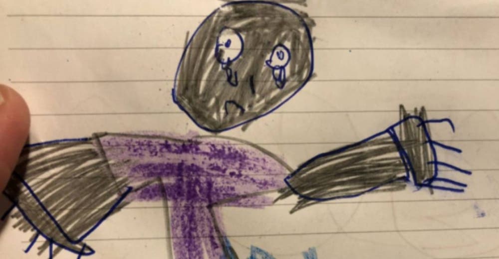 «¿Por qué está triste?» – La madre de una niña de 5 años se estremece al ver su dibujo «¿Por qué está triste?» – La madre de una niña de 5 años se estremece al ver su dibujo