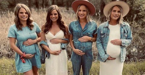 Cuatro hermanas se embarazan simultáneamente sin importar las críticas de la gente