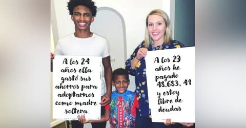 Una maestra adquiere una deuda de 48 mil dólares para adoptar a un alumno y a su hermanito