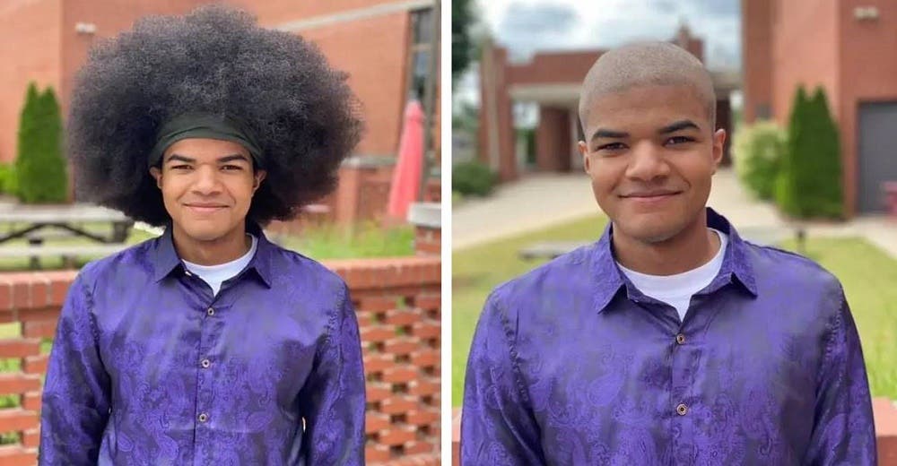 Después de 6 años dejando crecer su cabello recauda 19 mil dólares por cortarlo