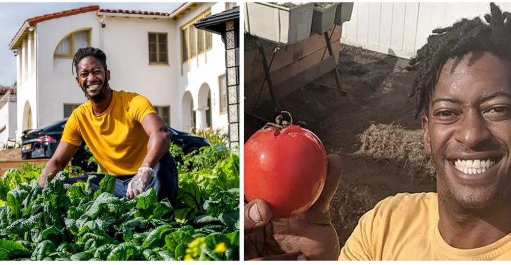 Un joven transforma los jardines de su barrio en huertos urbanos