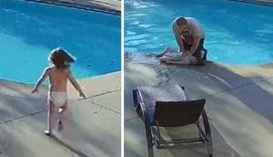 Vecino salva la vida de un niño de 4 años que cayó en la piscina