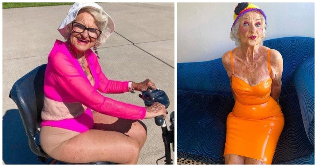 Abuelita de 94 años se viste como adolescente sin importarle las crueles críticas–»Soy rebelde» Abuelita de 94 años se viste como adolescente sin importarle las crueles críticas–»Soy rebelde»