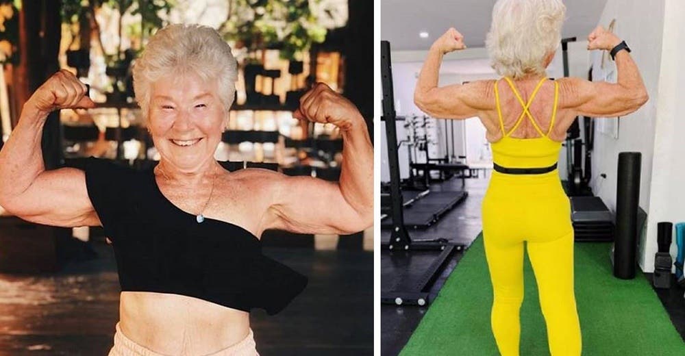 Abuelita de 75 años se convierte en toda una influencer ‘fitness’, impacta con sus músculos