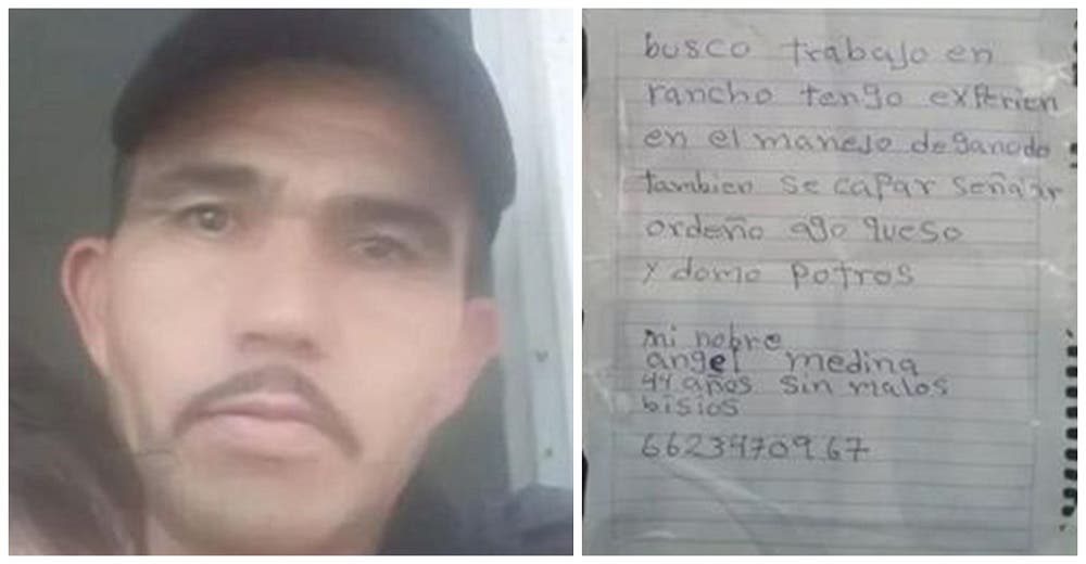 «Ordeño y hago queso»–Hombre que escribió su currículo a mano llorando, recibe más de 30 ofertas