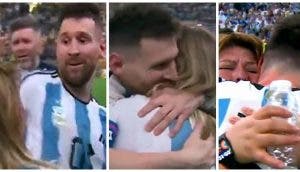 La historia de la cocinera que entró corriendo a la cancha para abrazar a Messi: «La ama»