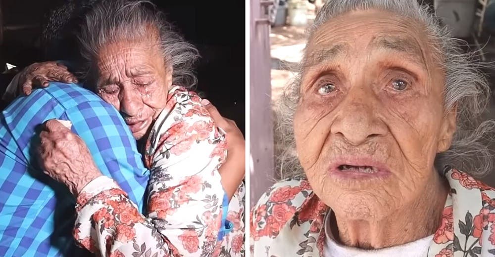 Abuelita de 97 años que fue abandonada por sus 16 hijos, conmueve a todo México